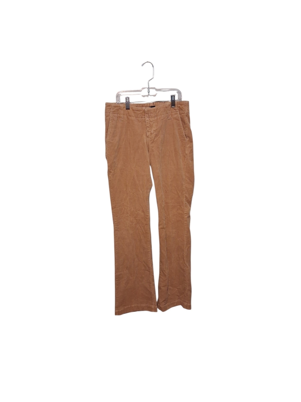 Y2K 2000s Express Lowrise Bootcut Corduroy Pants Size 2 Tan Western Cowgirl Boho
